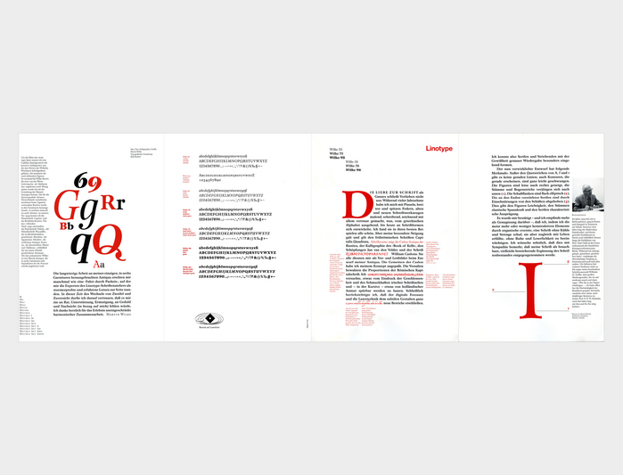Wilke Antiqua folder and type specimen 1
