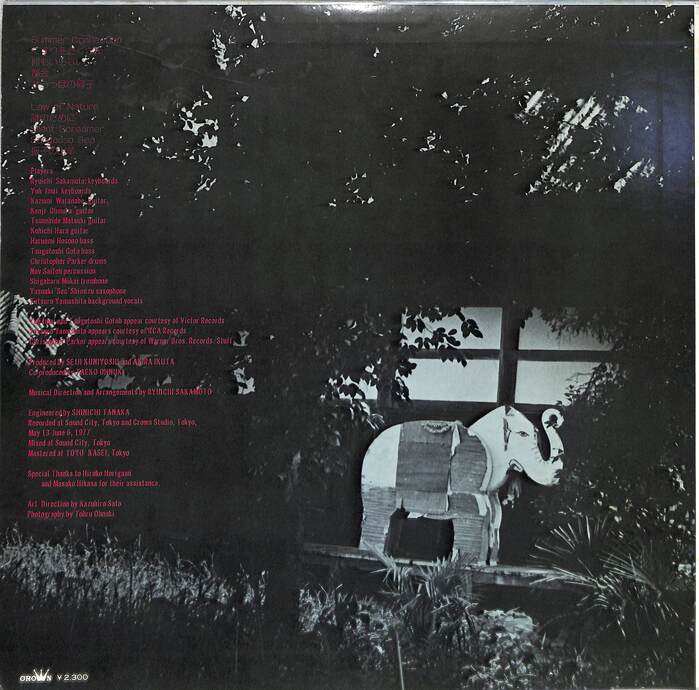 Taeko Ohnuki – Sunshower album art 2