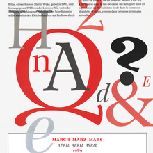 <cite>26 Letters / Lettern / Lettres</cite>, March 1989: Wilke Antiqua