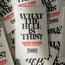 <cite><span>What The Hell Is This? Creative Freedom, Brand Growth</span></cite> by Tom Cox