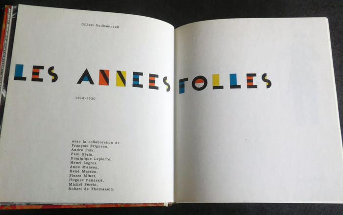 On the title page, the Bifur letters get in line. Contributors are listed below: François Brigneau, André Falk, Paul Gérin, Dominique Lapierre, Henri Legros, Anne Manson, René Masson, Pierre Minet, Hugues Panassié, Michel Perrin, and Robert de Thomasson.