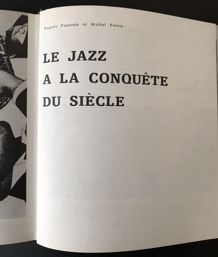 Opening to the chapter about “jazz as it conquers the century”, set in bold Egyptienne F