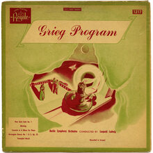 Berlin Symphony Orchestra – <cite>Grieg Program</cite> album art