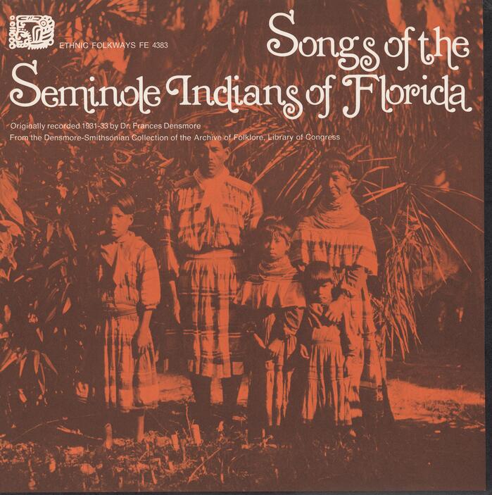 Songs of the Seminole Indians of Florida album art 1