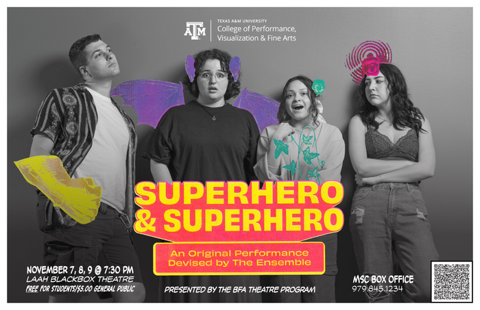 Superhero &amp; Superhero theatre poster 2