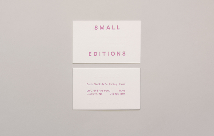 Small Editions visual identity 6