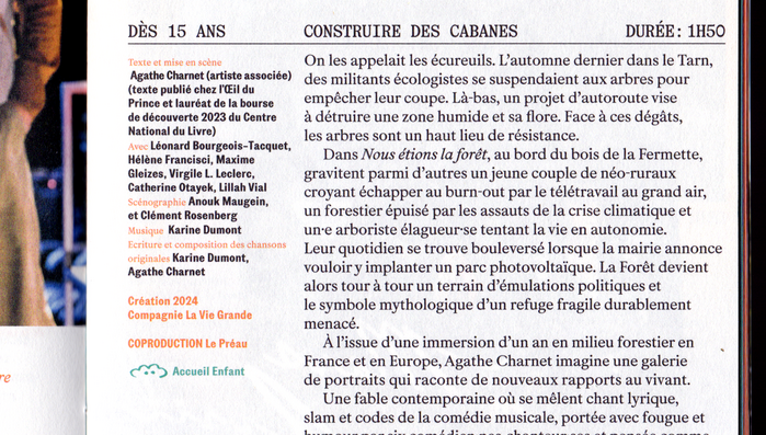 Centre Dramatique National Le Préau, Saison 24–25 8