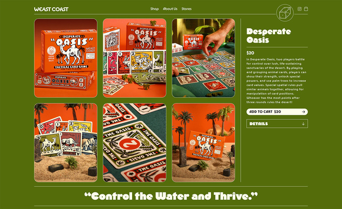 Weast Coast Games website 4