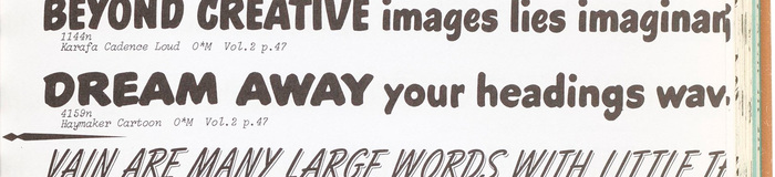 Haymaker Cartoon from Photo-Lettering&rsquo;s One Line Manual of Styles, 1971