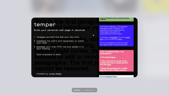 Jonas Pelzer portfolio website 7