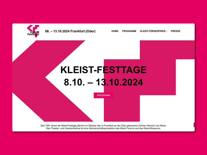 The website was made by Mathias Zinke and uses  and  (not shown in this image).