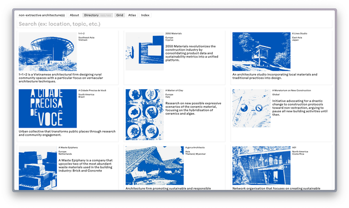 Non-Extractive Architecture(s) website 5