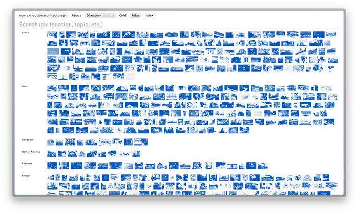 Non-Extractive Architecture(s) website 6
