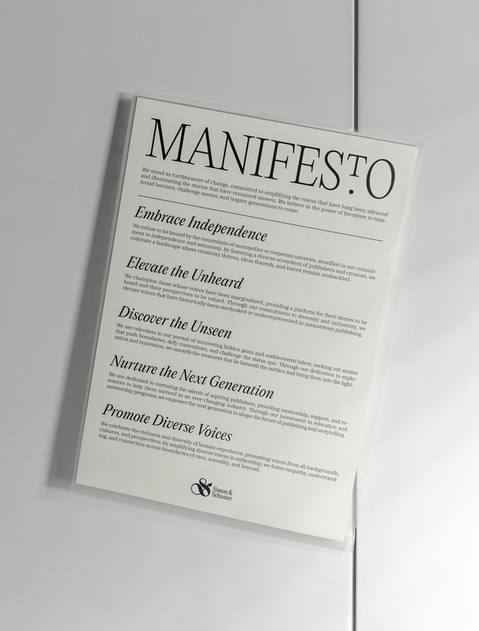 Simon &amp; Schuster redesign (fictional) 2