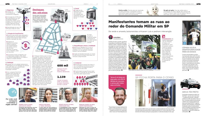 A spread from the print edition