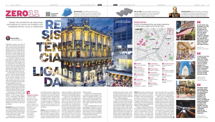 A spread from the print edition