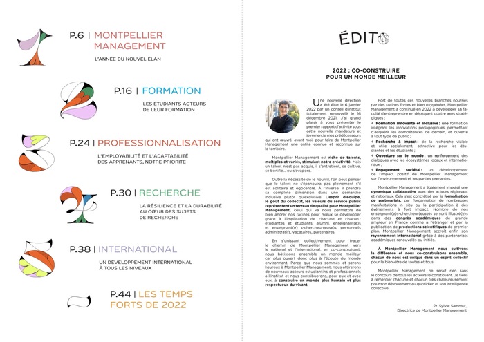 Montpellier Management – 2022 Rapport d’Activité 3