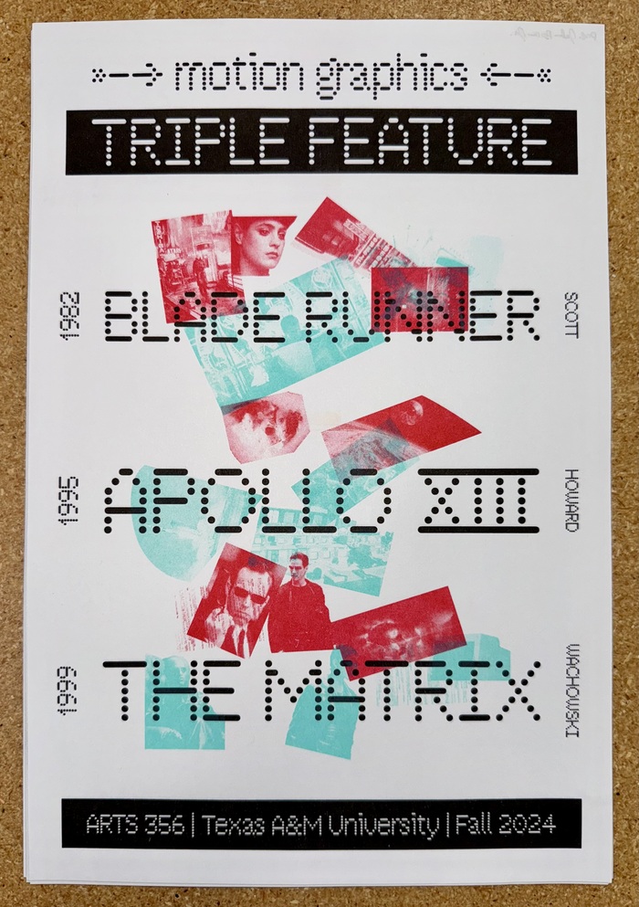 Motion Graphics Triple Feature poster