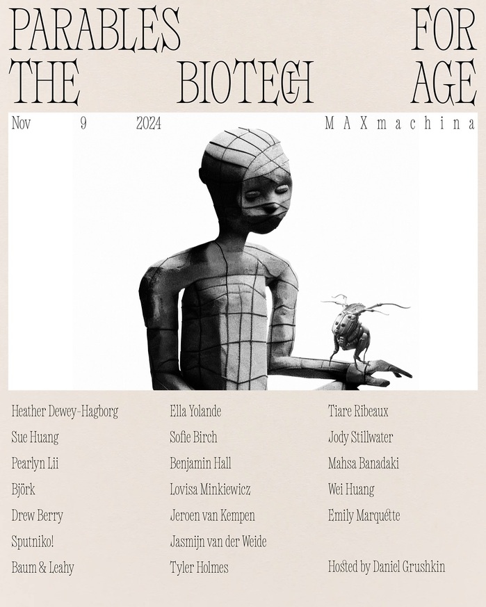 Parables for the Biotech Age at MAXmachina 2