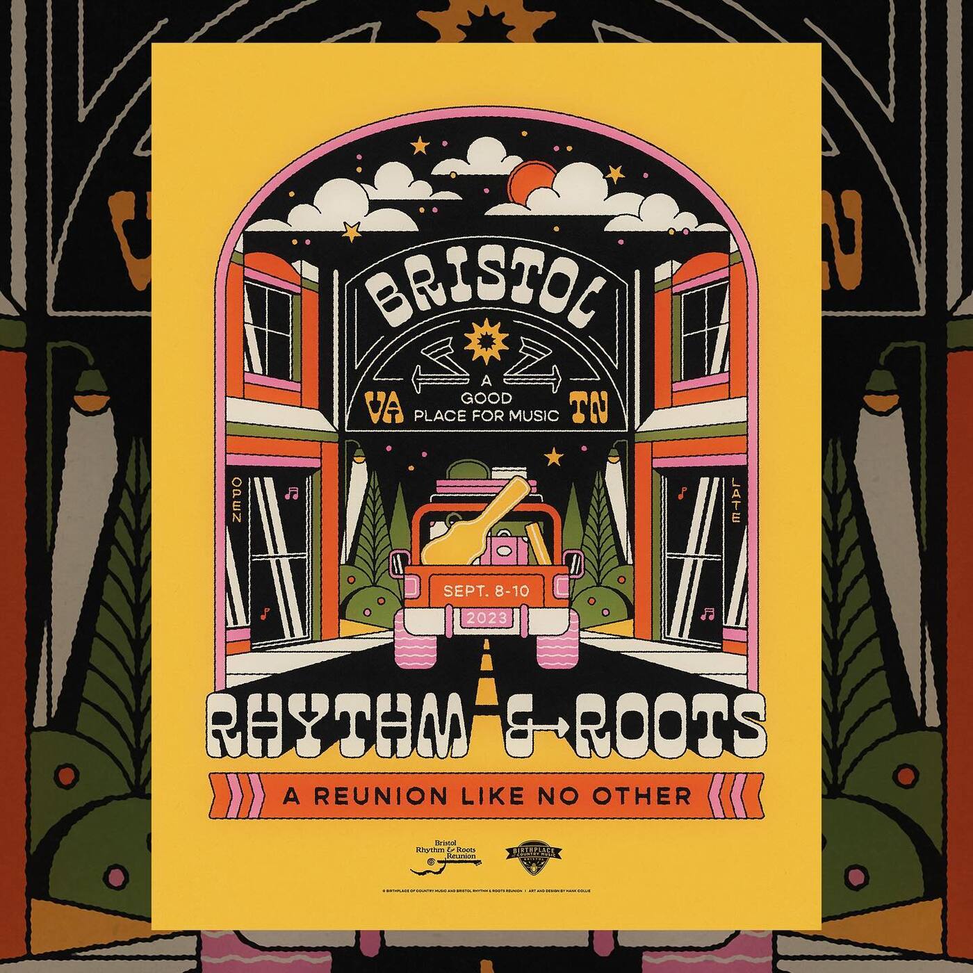 Bristol Rhythm & Roots Reunion 2023 - Fonts In Use