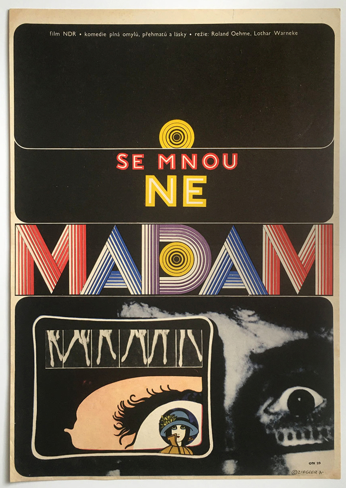 Se mnou ne madam Czechoslovak movie poster 1