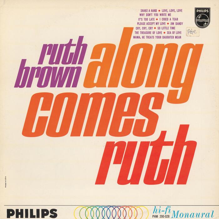 Ruth Brown – Along Comes Ruth album art