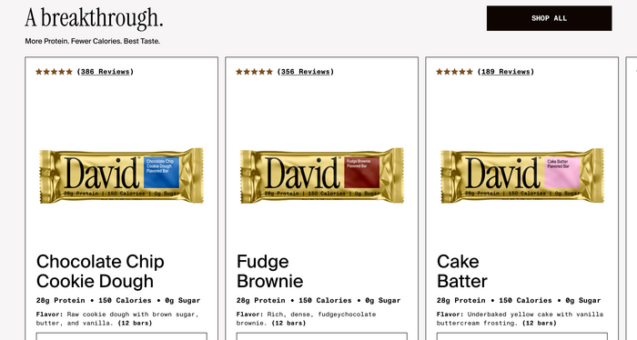 David protein bars 6
