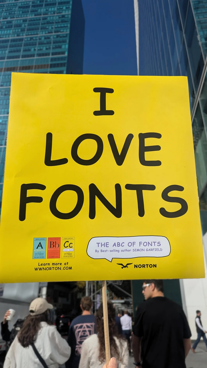 The ABC of Fonts by Simon Garfield, book jackets and campaign 6