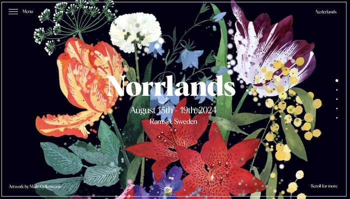 Norrlands wedding website 1