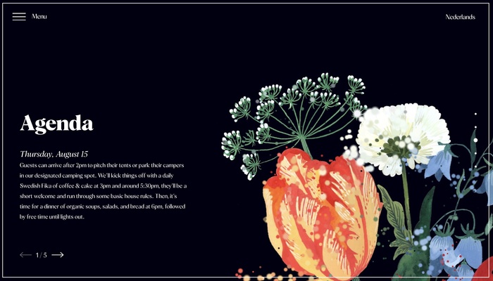 Norrlands wedding website 3