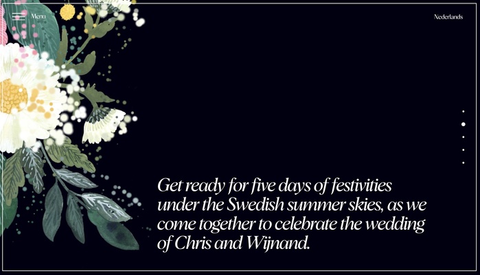 Norrlands wedding website 2