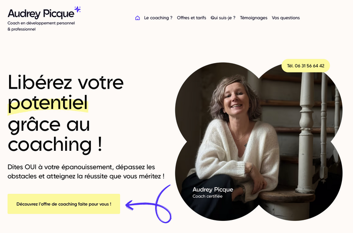 Audrey Picque website 1