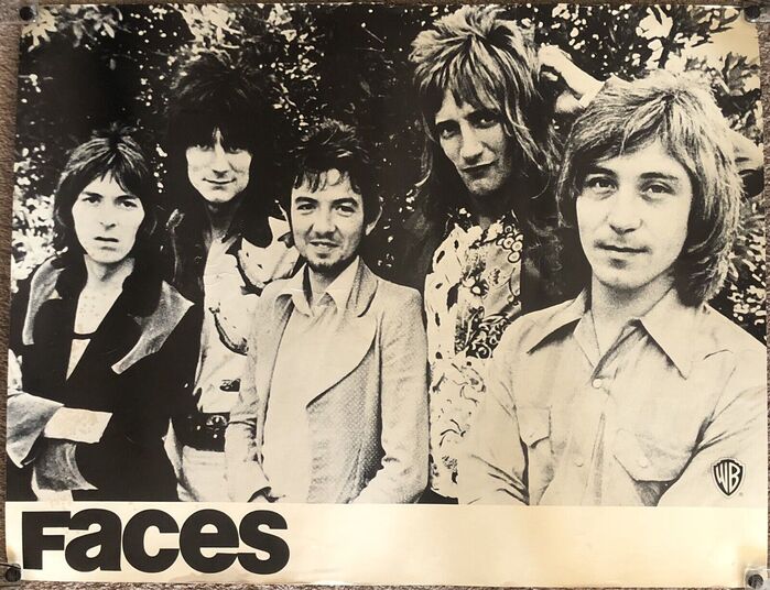 English rock band Faces signed to Warner Bros. Records in 1970.