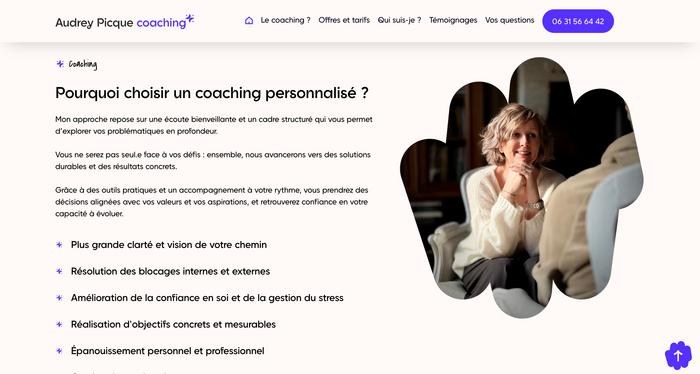 Audrey Picque website 4
