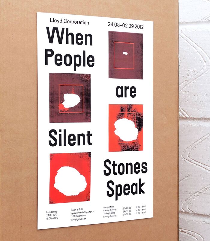 When People are Silent Stones Speak exhibition poster