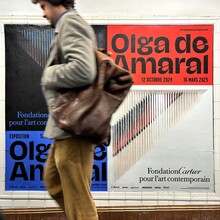 Olga de Amaral exhibition at Fondation Cartier