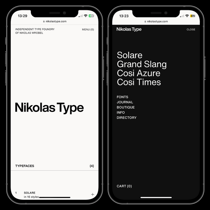 Nikolas Type website 1