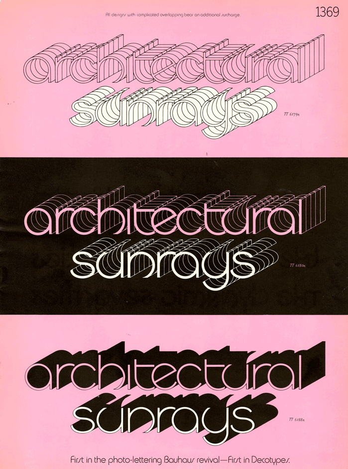 Dellacroce Beta as shown in Art Deco, 1970