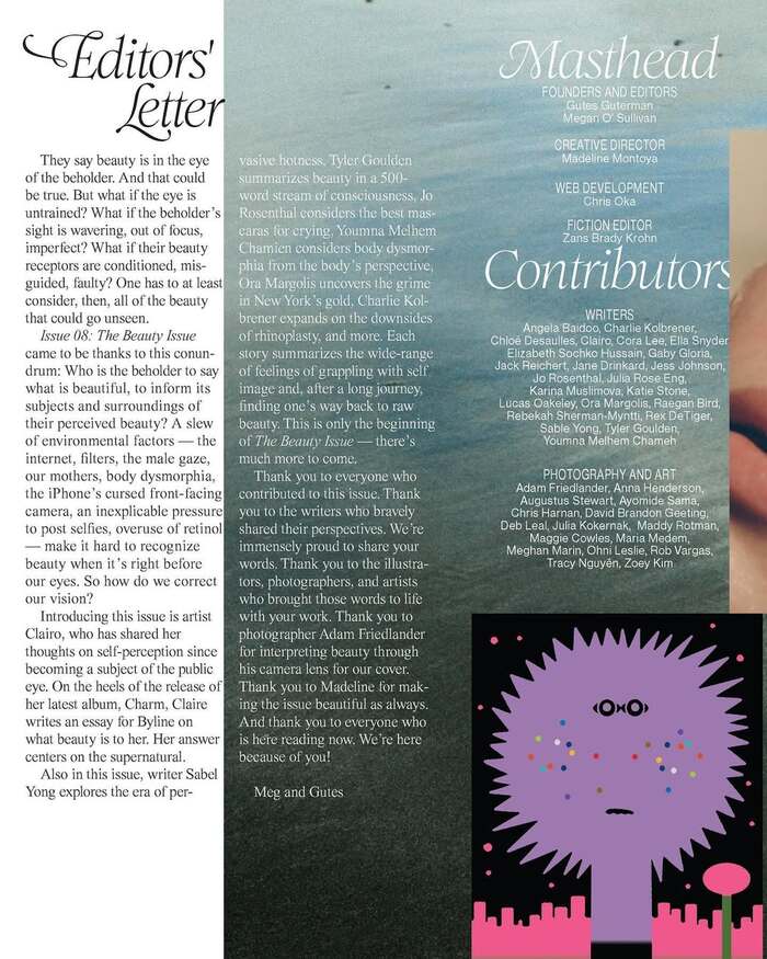 Byline, Issue 08, “Beauty” 6
