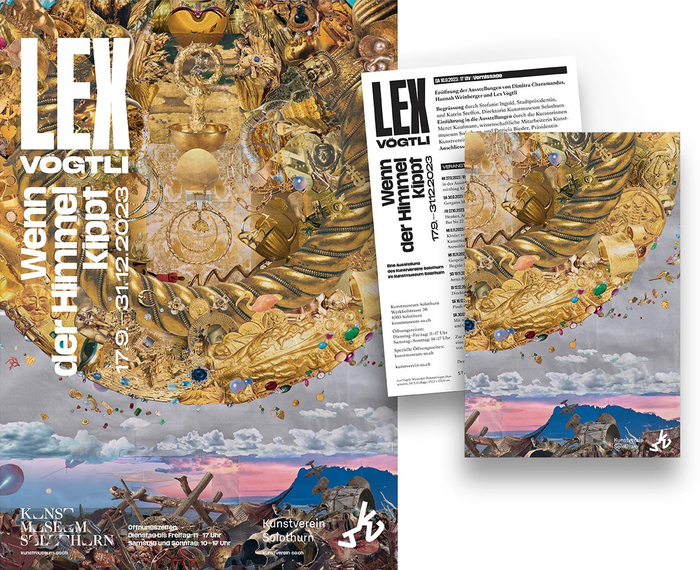 Wenn der Himmel kippt exhibition poster and flyer