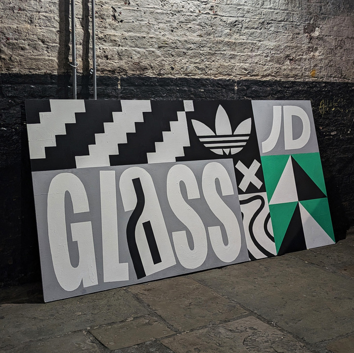 Glass × Adidas × JD Sports mural 1