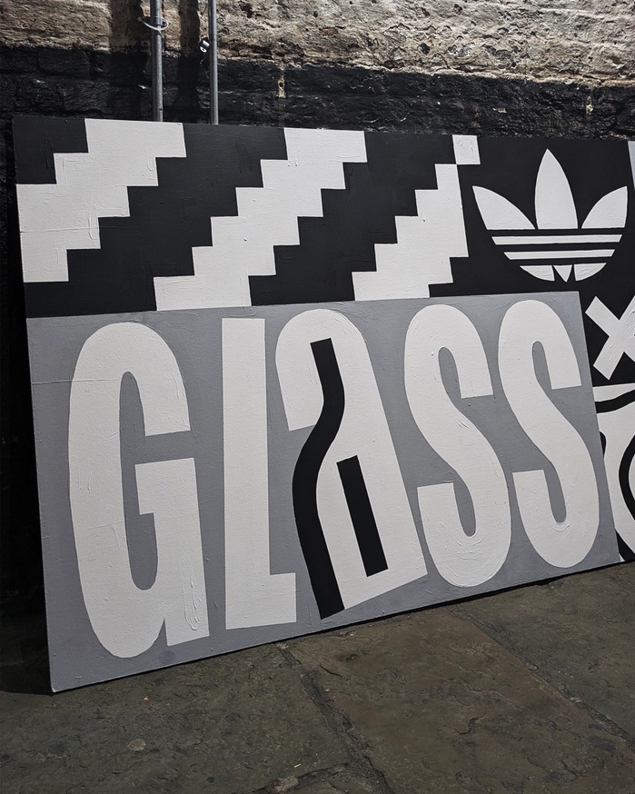 Glass × Adidas × JD Sports mural 3