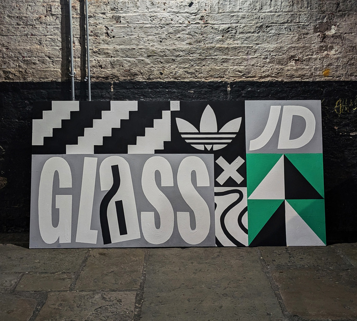 Glass × Adidas × JD Sports mural 2