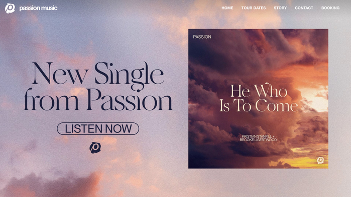 Passion band identity and album art 14