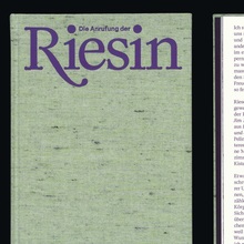 <cite>Die Anrufung der Riesin</cite> by Lisa Krusche and Jenny Schäfer
