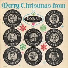 <cite><span>Merry Christmas from Coral Records</span></cite> album art
