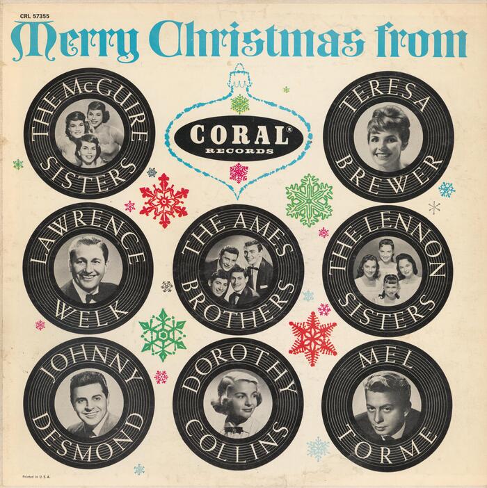 Merry Christmas from Coral Records album art 1