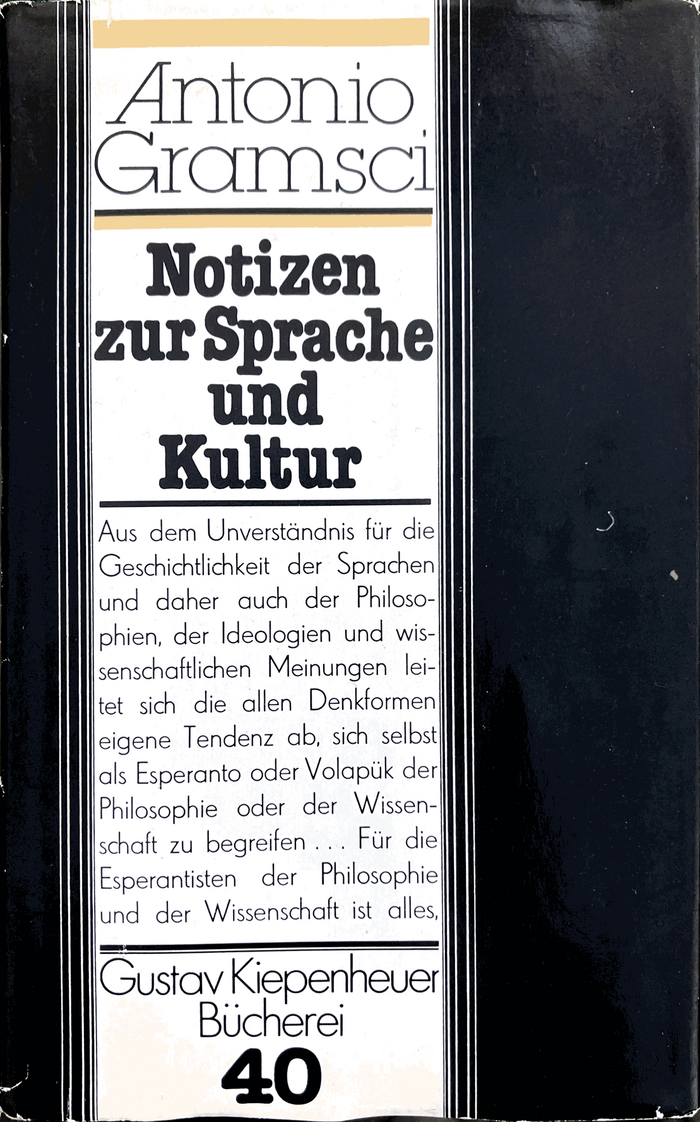 Notizen zur Sprache und Kultur by Antonio Gramsci
