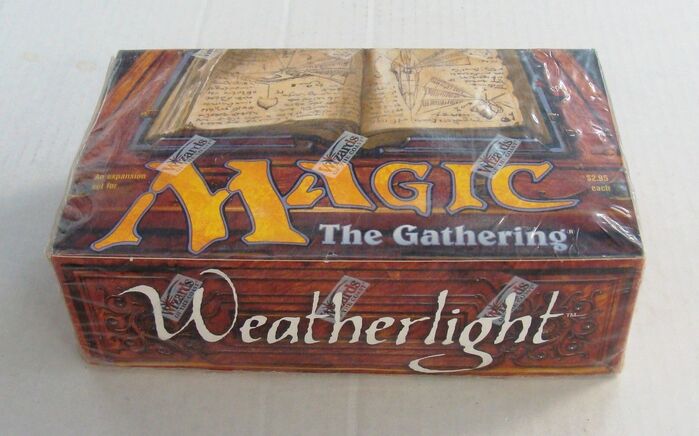 Magic: The Gathering card pack box for the Weatherlight set – sealed box