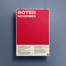 Roter November poster and flyer